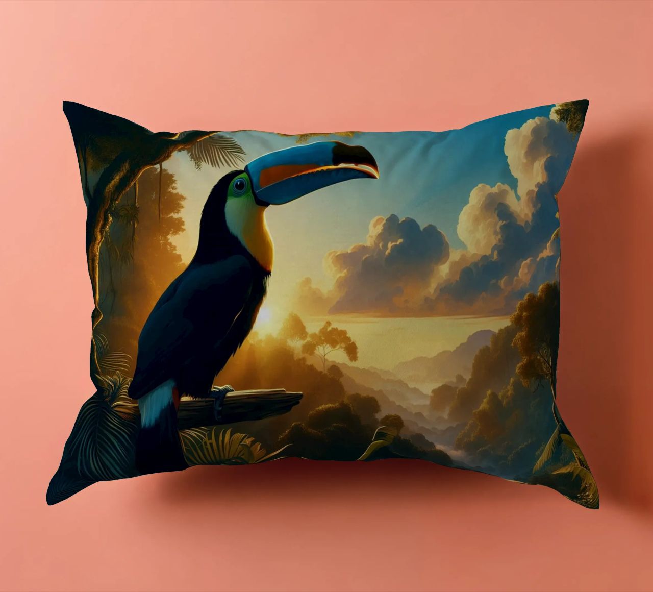 TOUCAN cuscino da RUBIANT ART