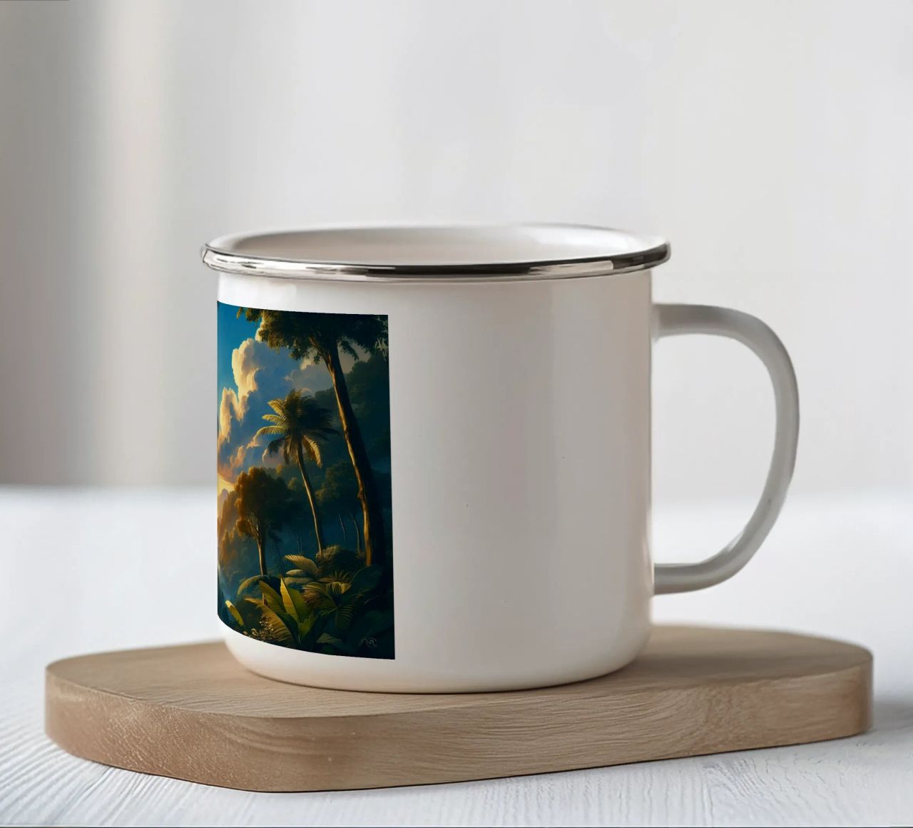 TOUCAN tazza in smalto da RUBIANT ART