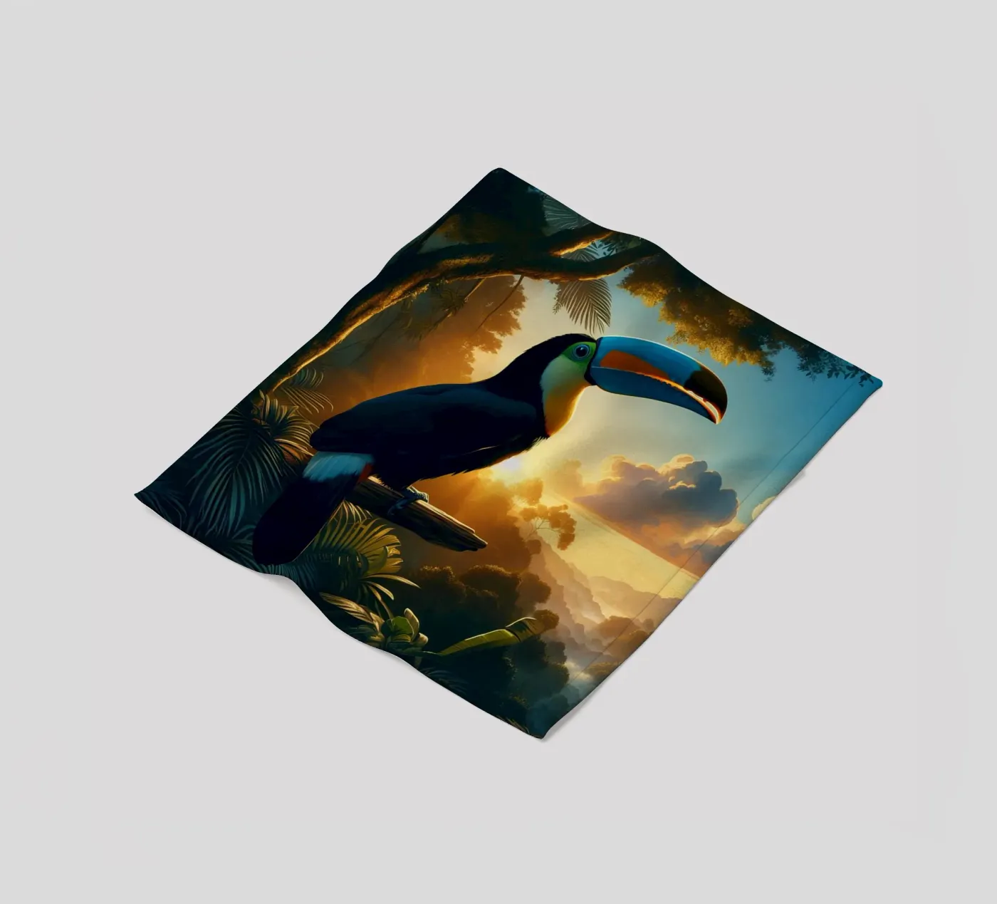 TOUCAN fleecedeken van RUBIANT ART