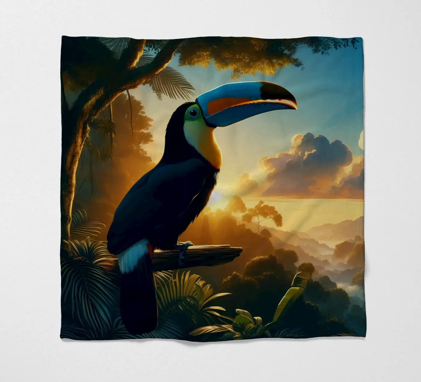 TOUCAN fleecedeken van RUBIANT ART