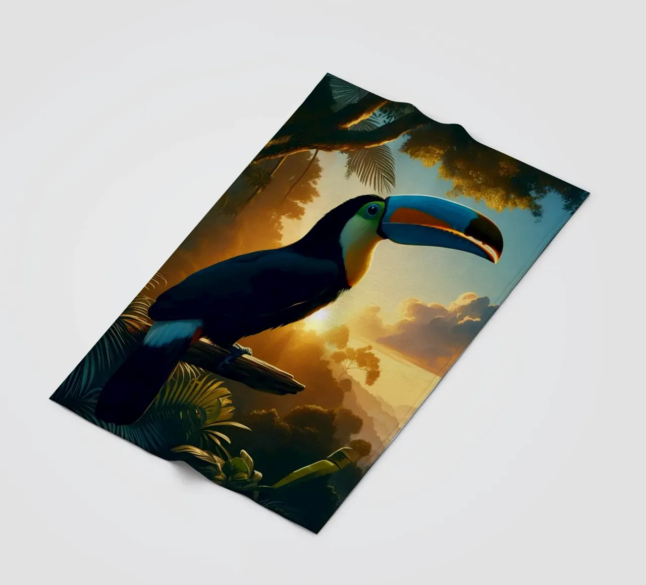 TOUCAN coperta in pile da RUBIANT ART