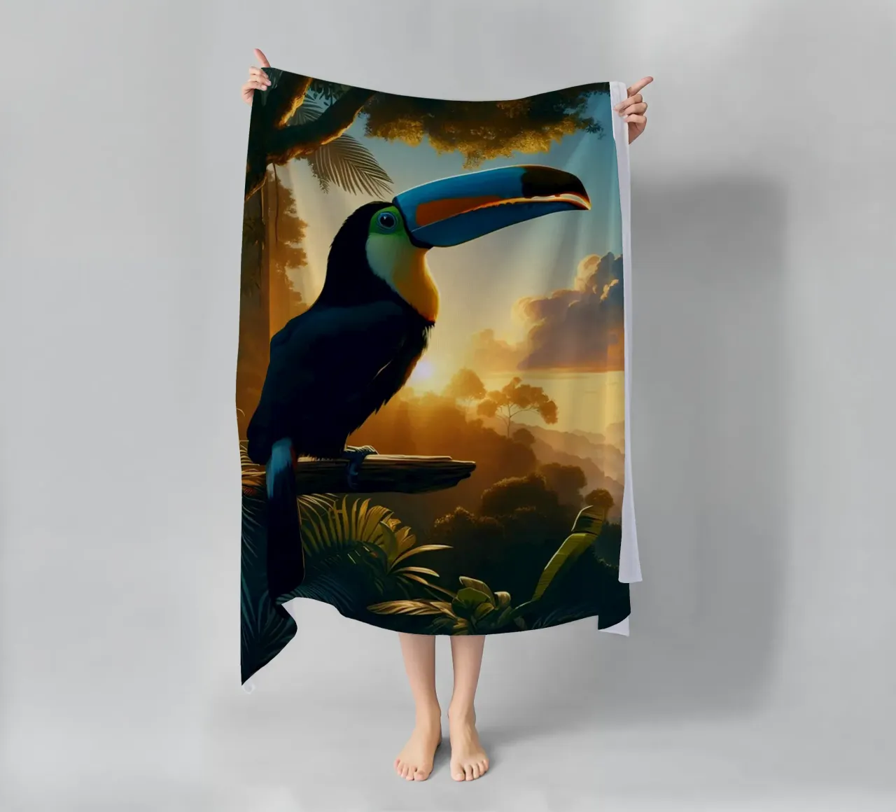 TOUCAN telo mare da RUBIANT ART