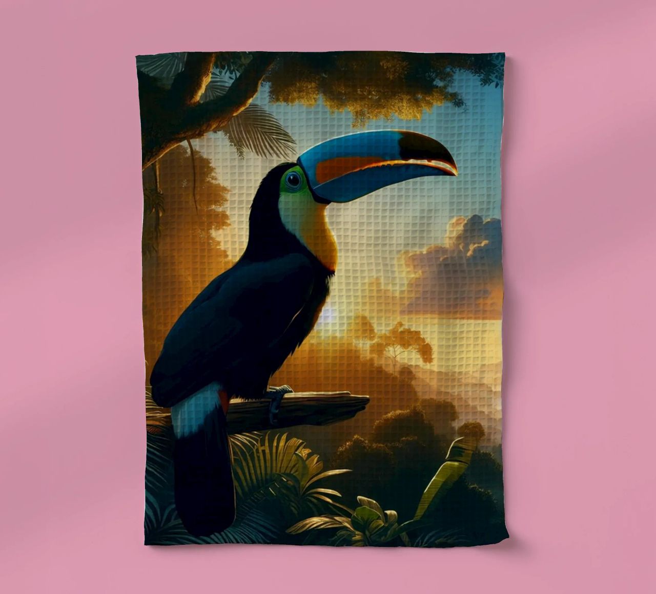 TOUCAN canovaccio da cucina da RUBIANT ART