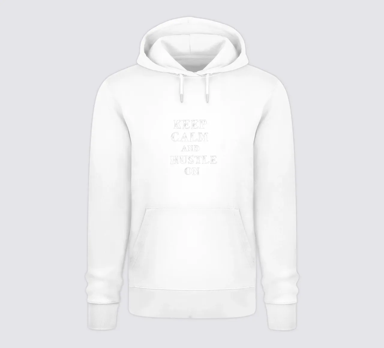 Keep calm and hustle on felpa con cappuccio da happieeagle