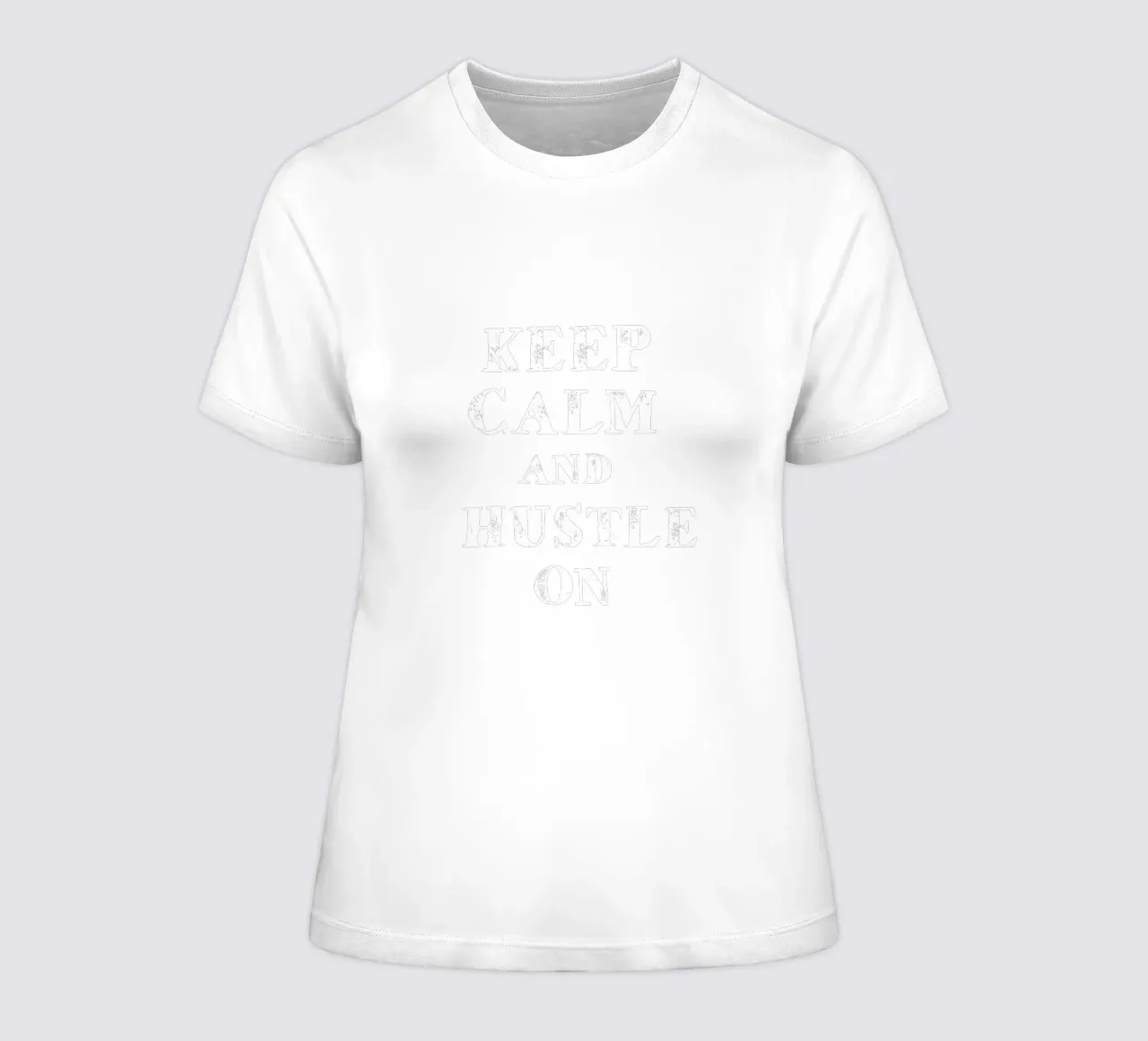 Keep calm and hustle on t-shirt da donna da happieeagle