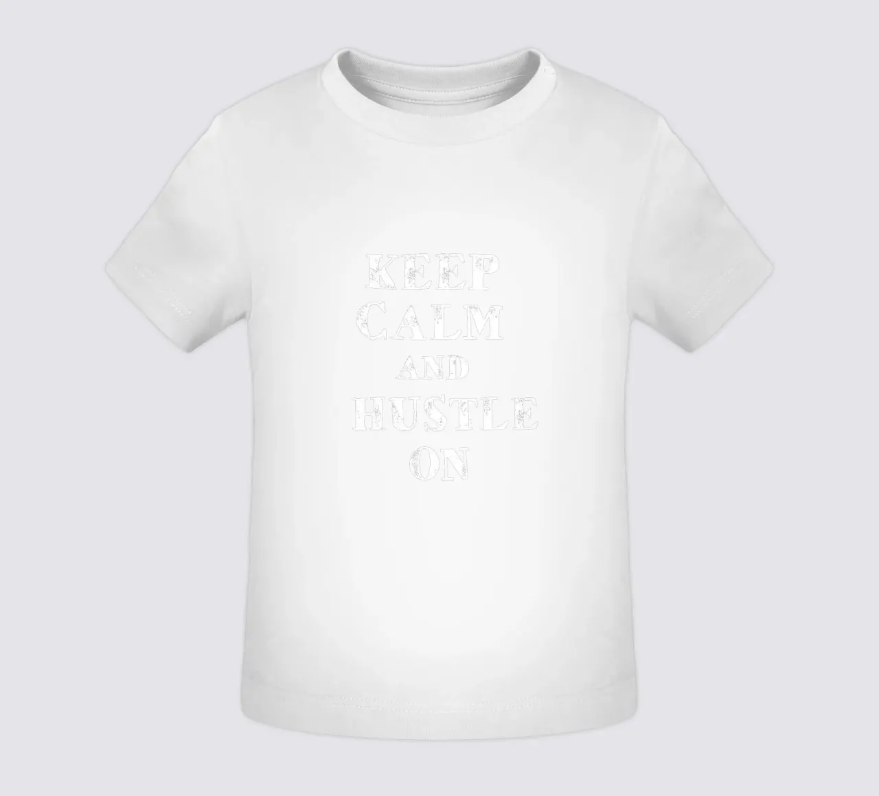 Keep calm and hustle on maglietta neonato da happieeagle