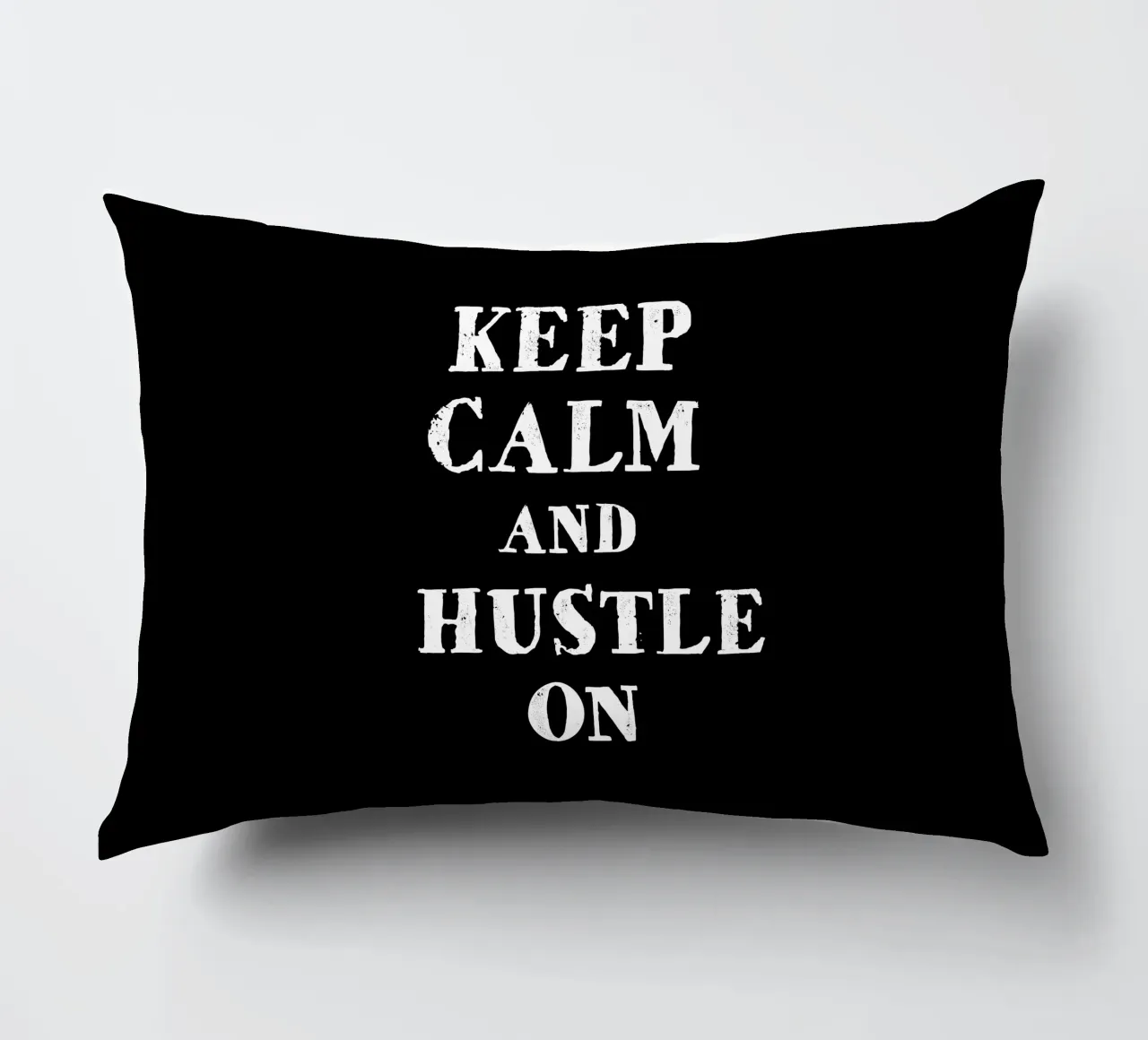 Keep calm and hustle on cuscino da happieeagle