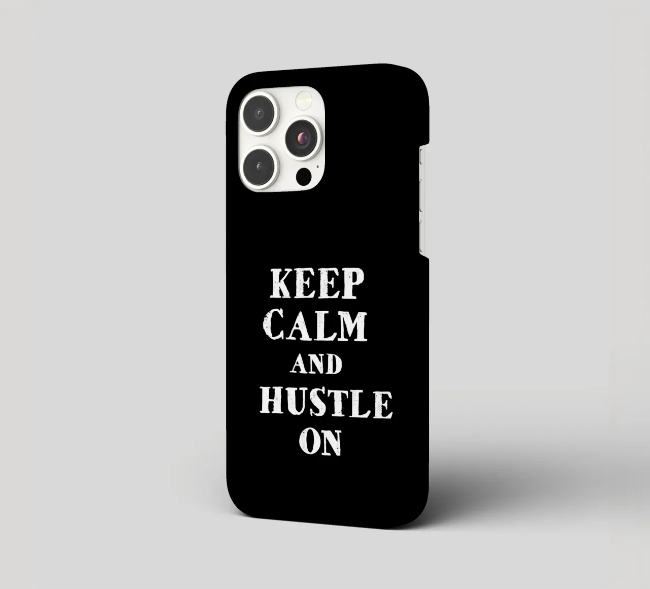 Keep calm and hustle on cover iphone da happieeagle