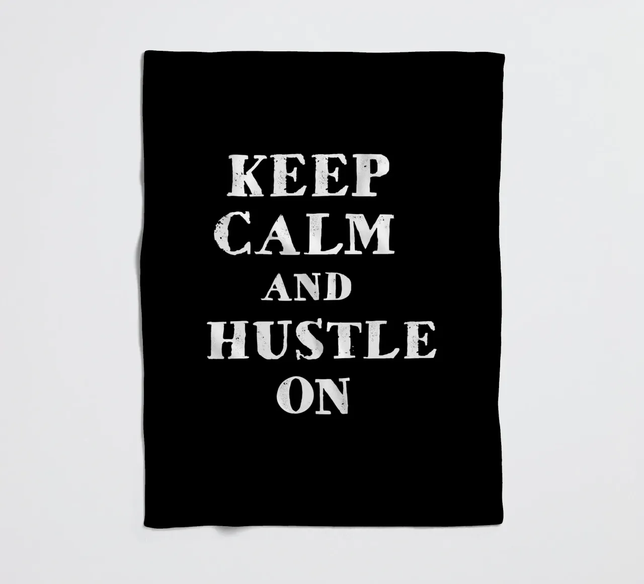 Keep calm and hustle on coperta in pile da happieeagle