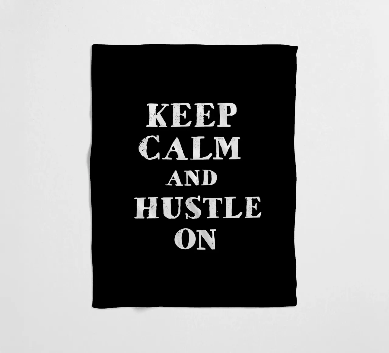 Keep calm and hustle on coperta in pile da happieeagle