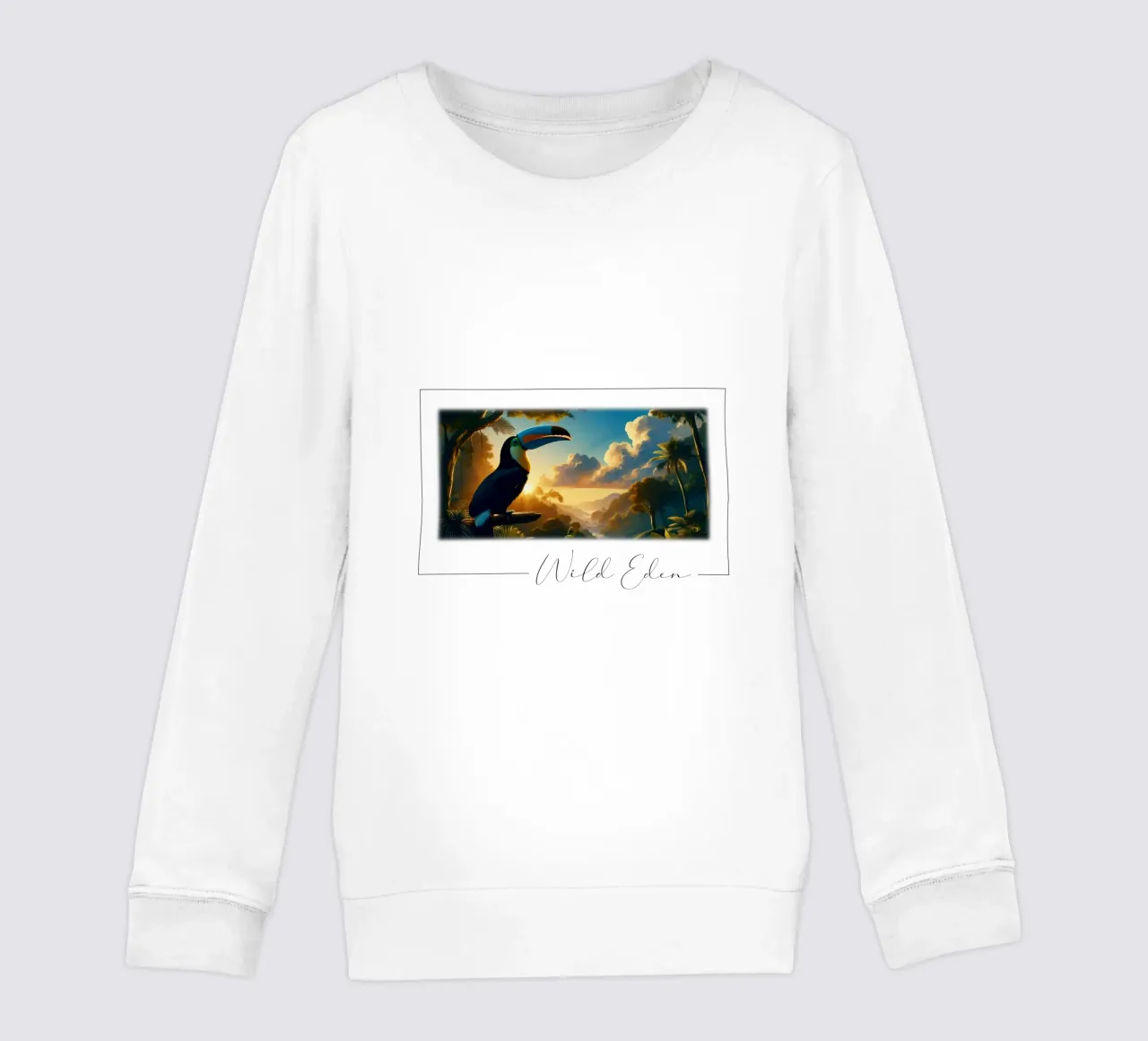 TOUCAN kids sweatshirt by RUBIANT ART