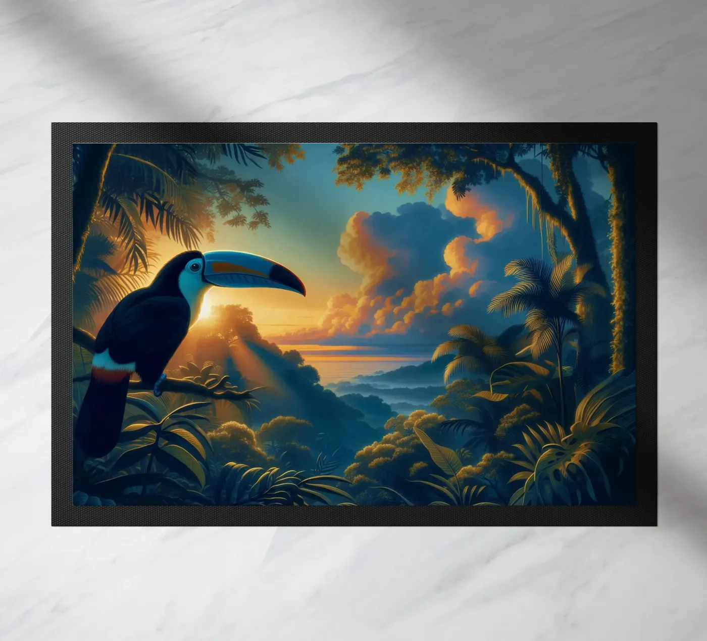 TOUCAN doormat by RUBIANT ART