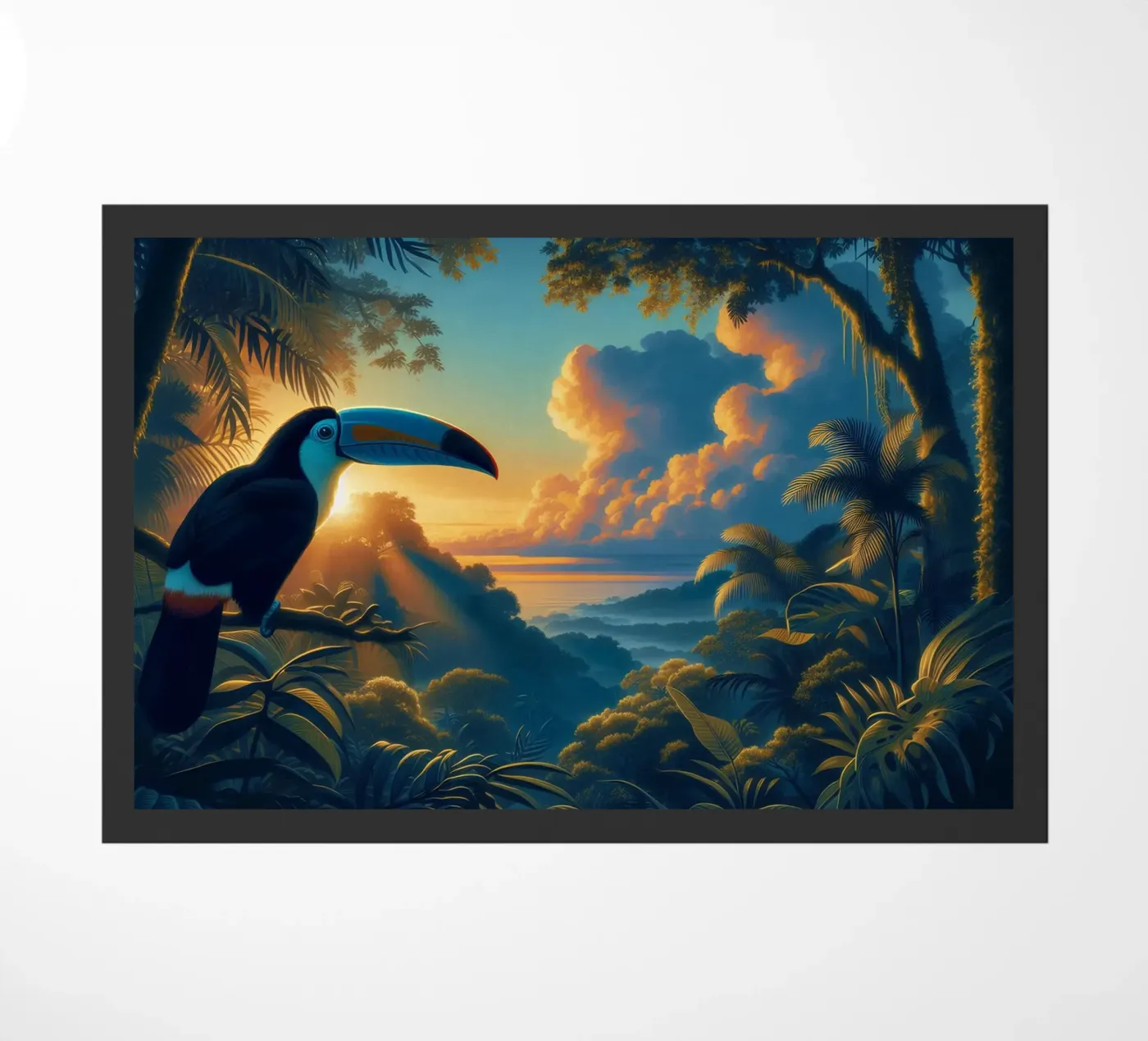 TOUCAN doormat by RUBIANT ART