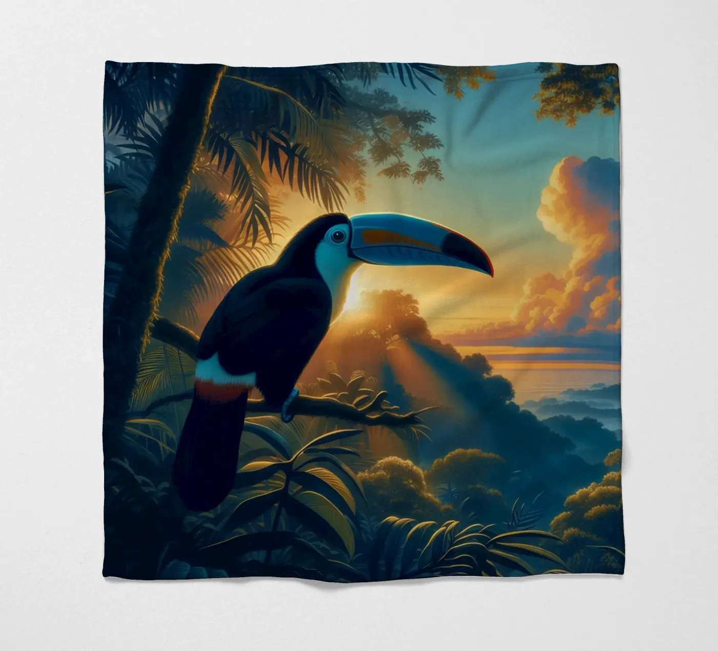 TOUCAN fleecedeken van RUBIANT ART
