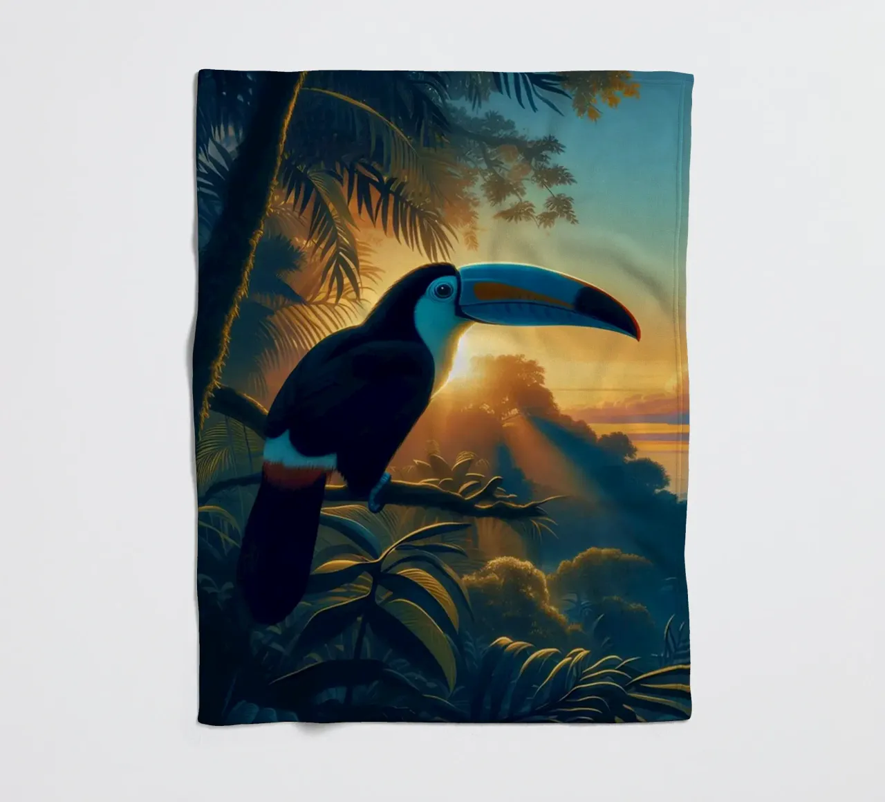 TOUCAN coperta in pile da RUBIANT ART