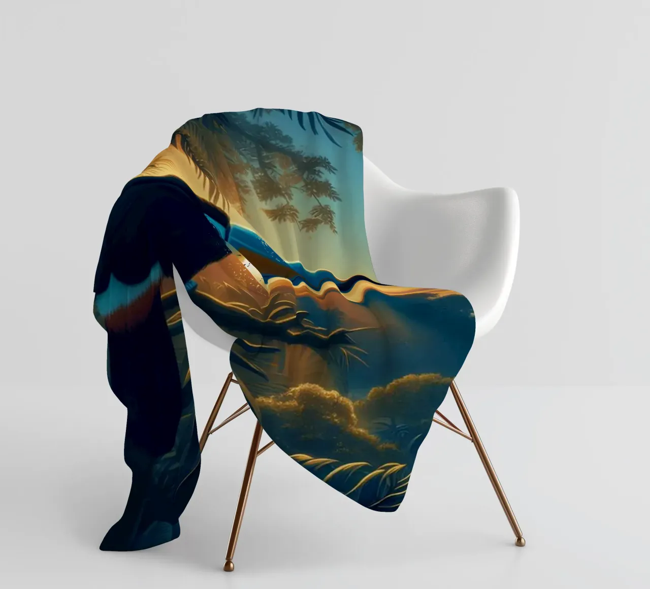 TOUCAN coperta in pile da RUBIANT ART