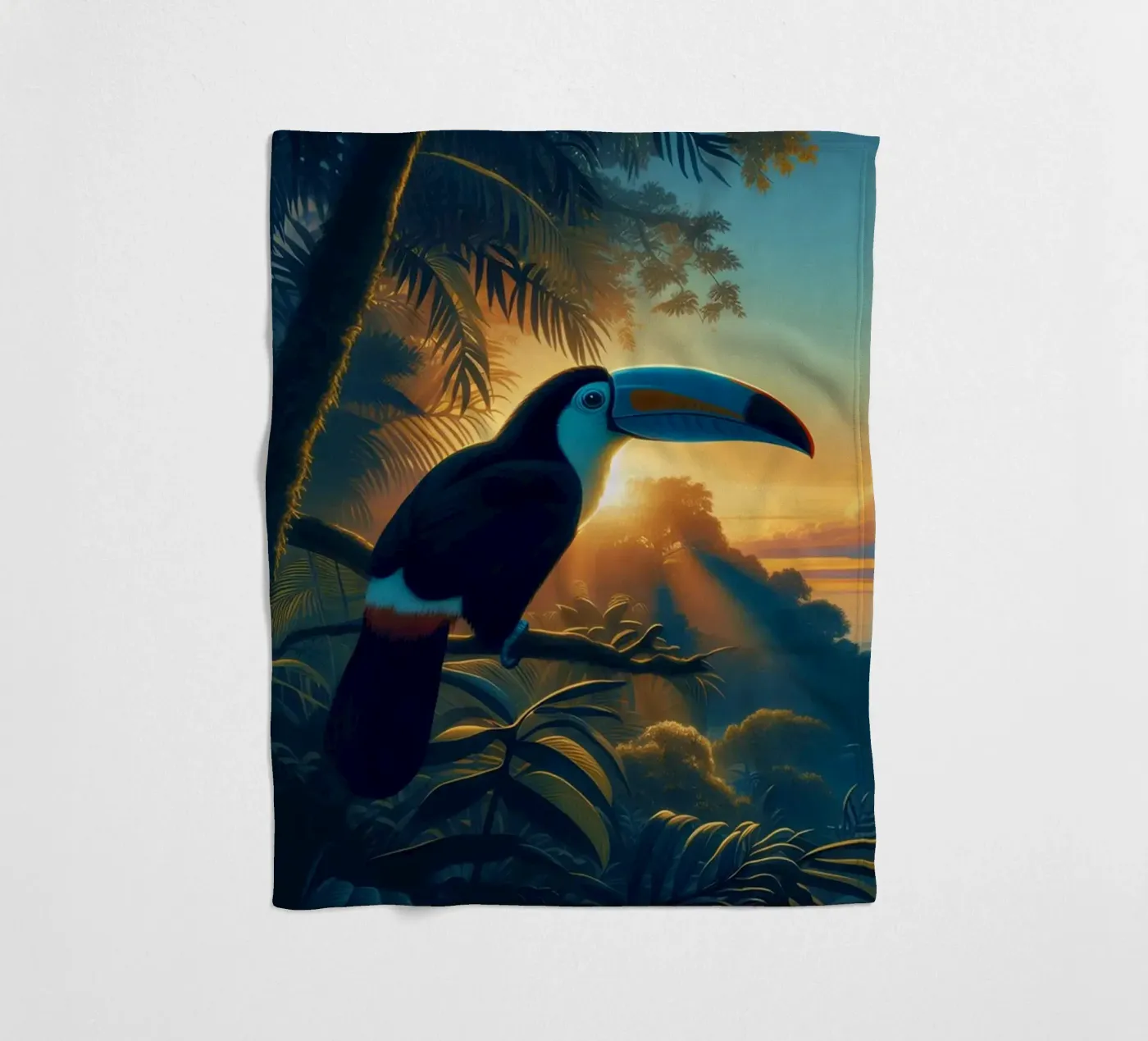 TOUCAN fleecedeken van RUBIANT ART