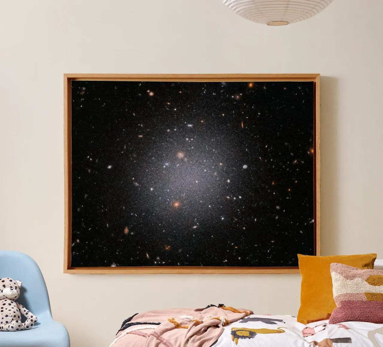 hubble telescope high definition image canvas with Floater frame by 🎁 ARTVI-SHOP