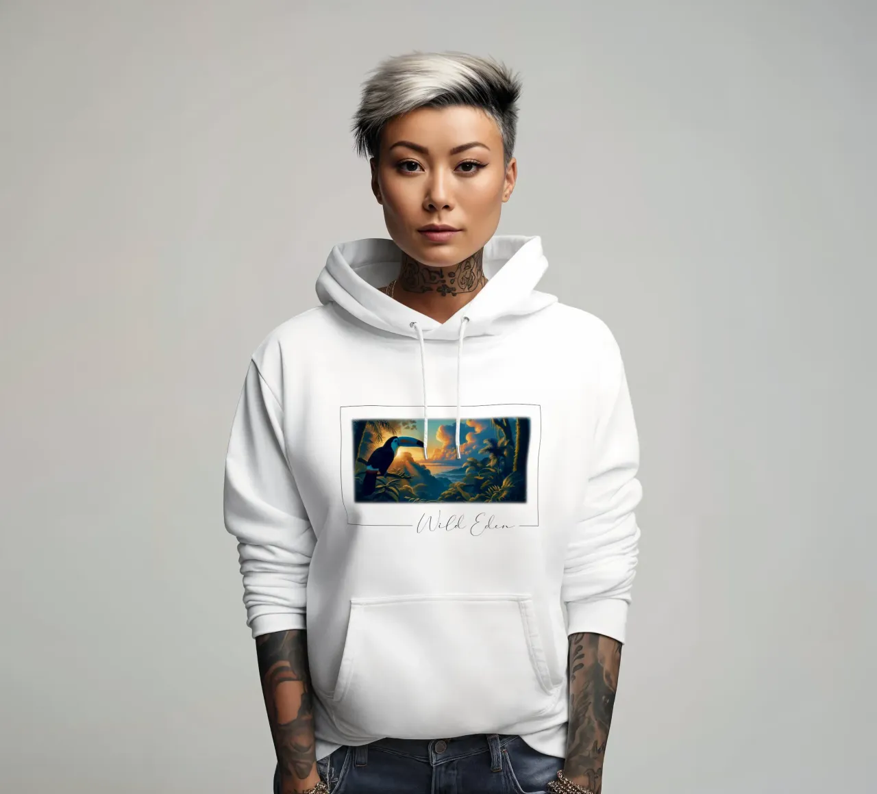 TOUCAN sudadera con capucha de RUBIANT ART