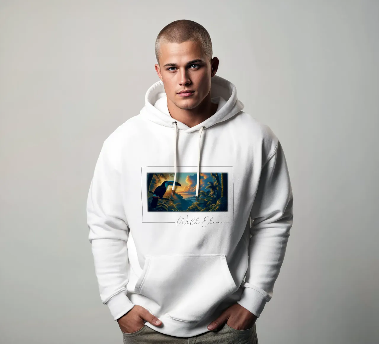 TOUCAN sudadera con capucha de RUBIANT ART
