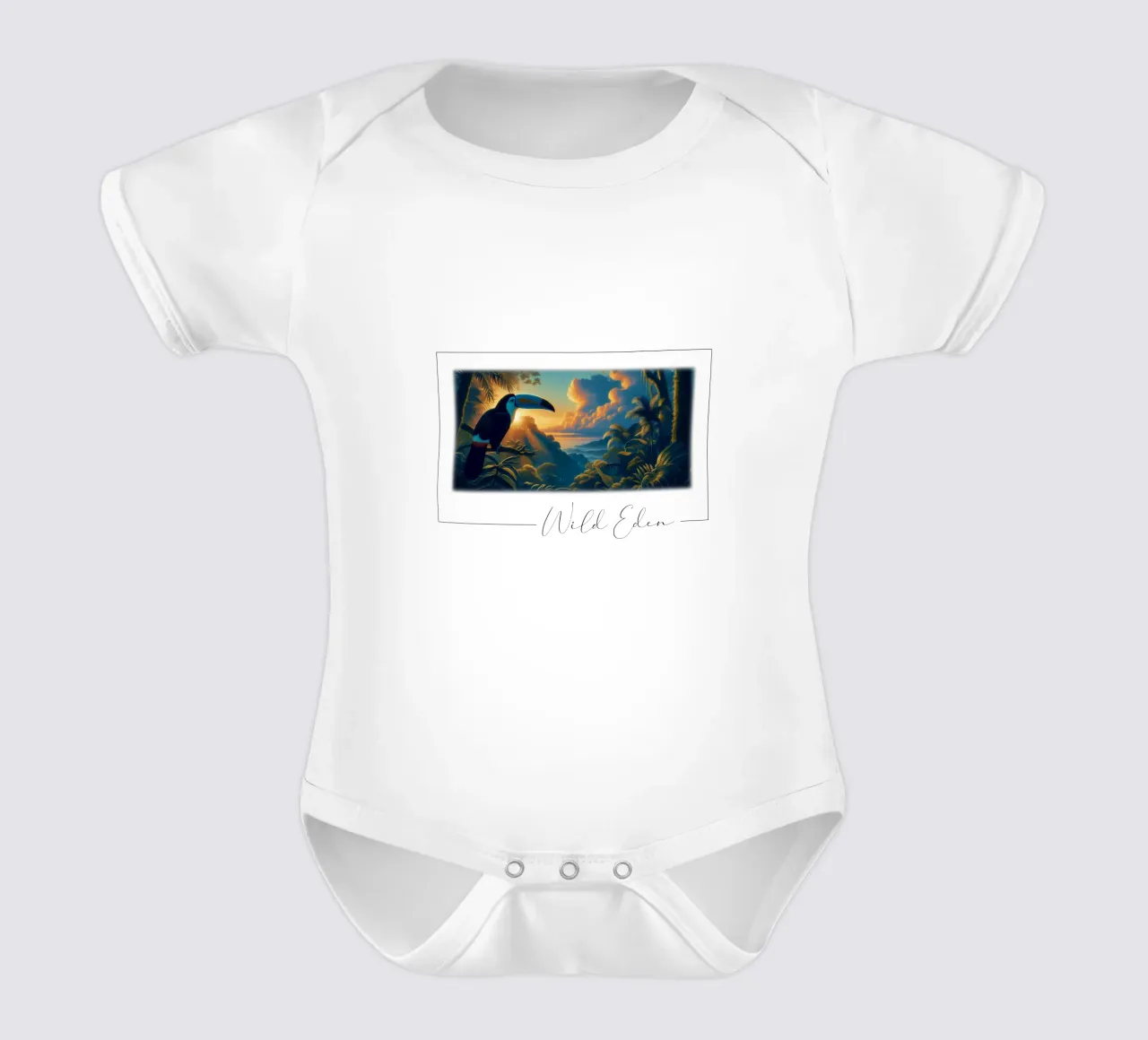 TOUCAN body neonato maniche corte da RUBIANT ART