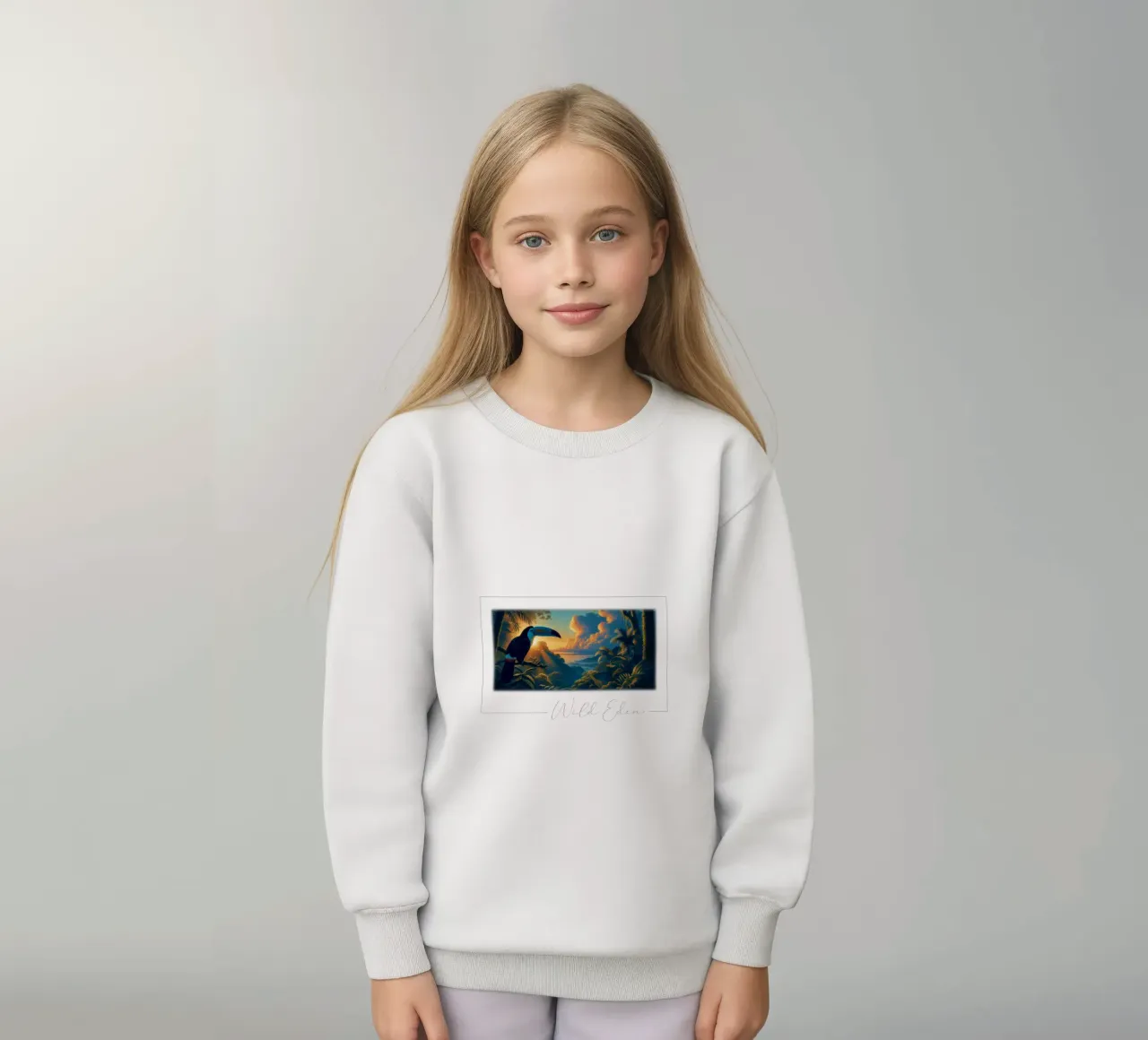 TOUCAN felpa bambino da RUBIANT ART