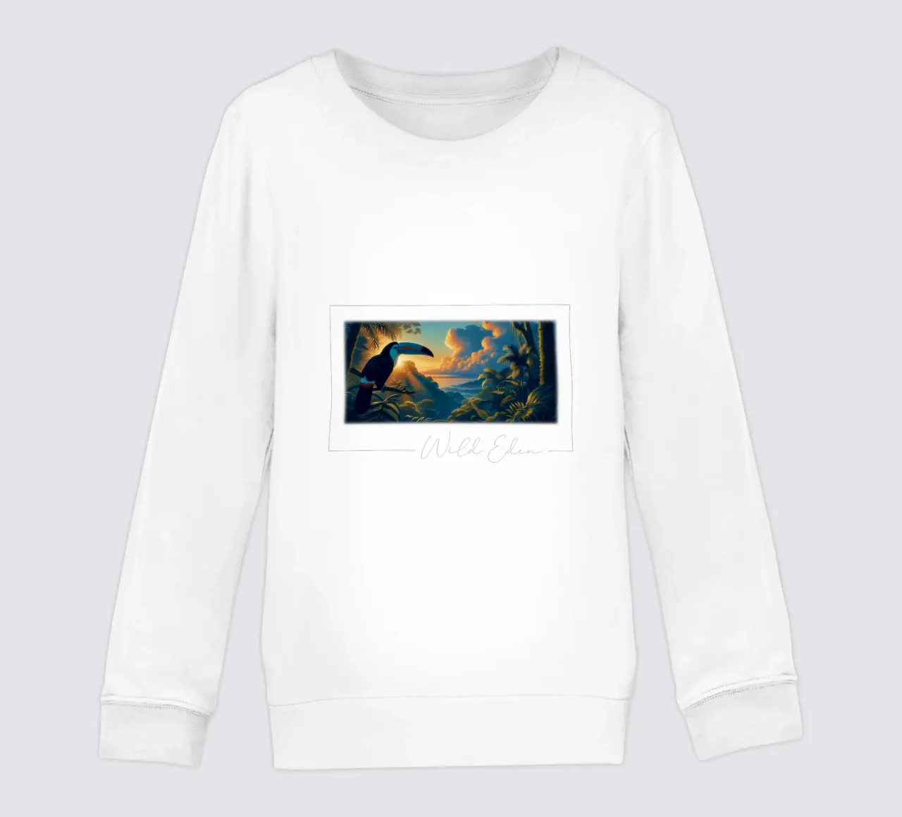TOUCAN kids sweatshirt by RUBIANT ART