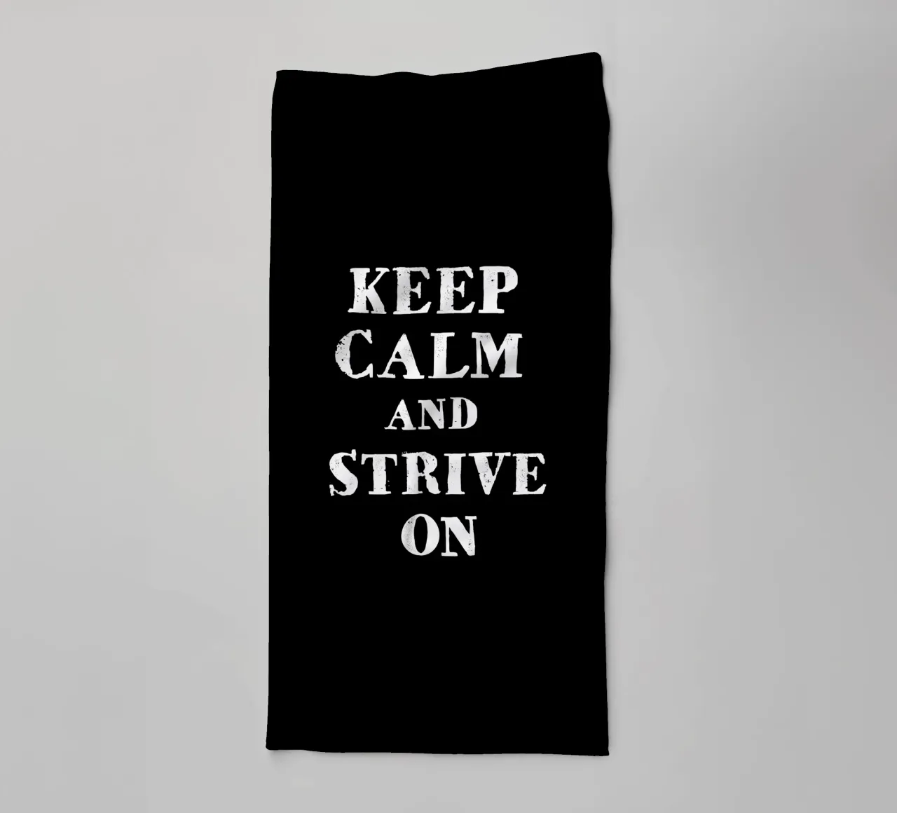 Keep calm and strive on asciugamano da bagno da happieeagle