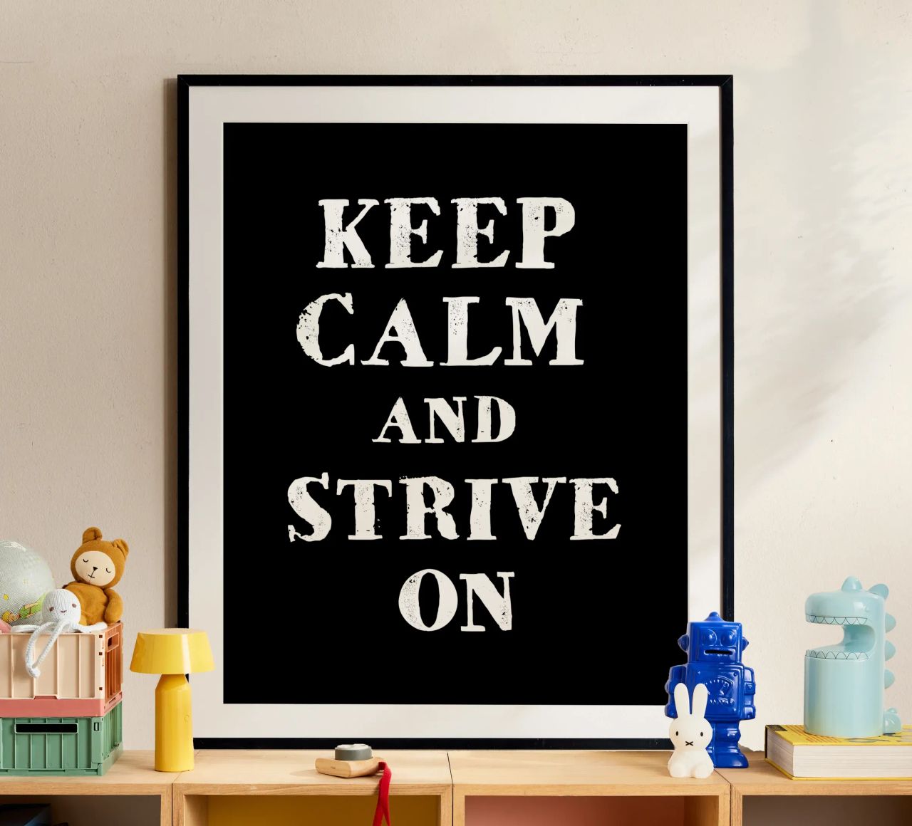 Keep calm and strive on poster da happieeagle