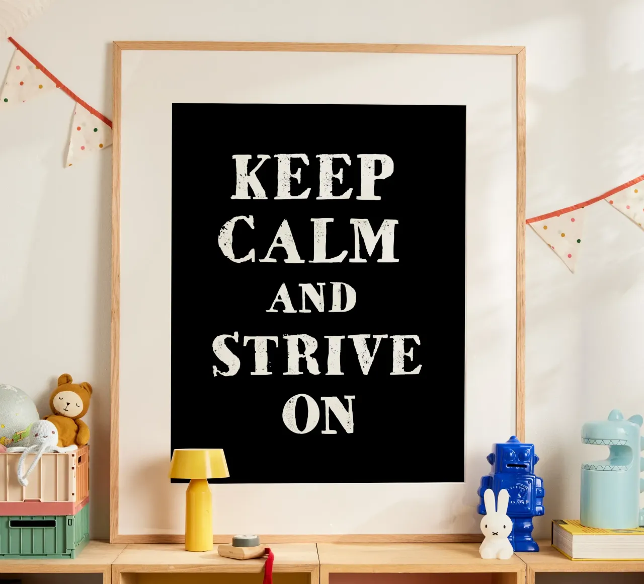 Keep calm and strive on carta hahnemühle da happieeagle