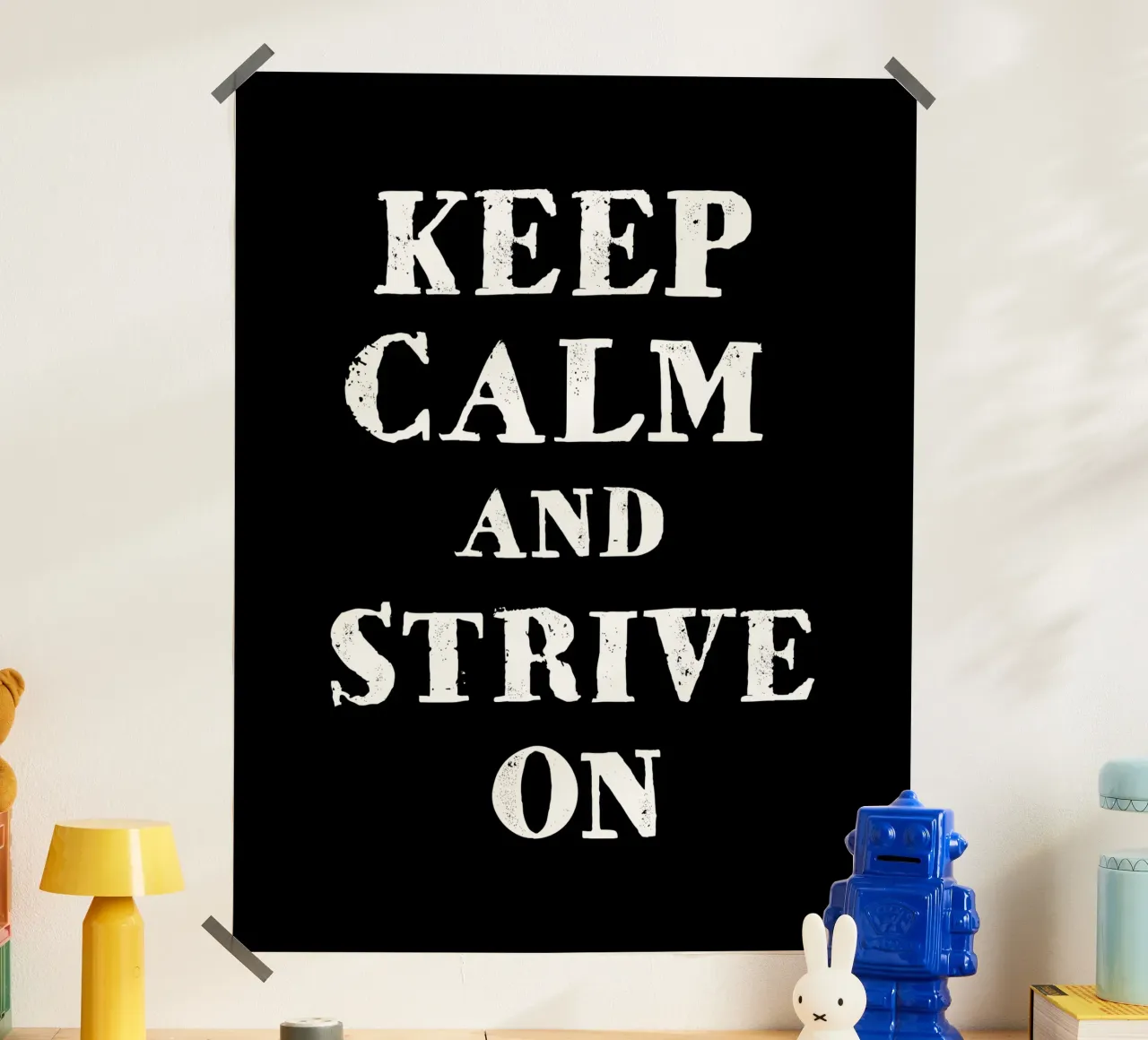 Keep calm and strive on carta hahnemühle da happieeagle