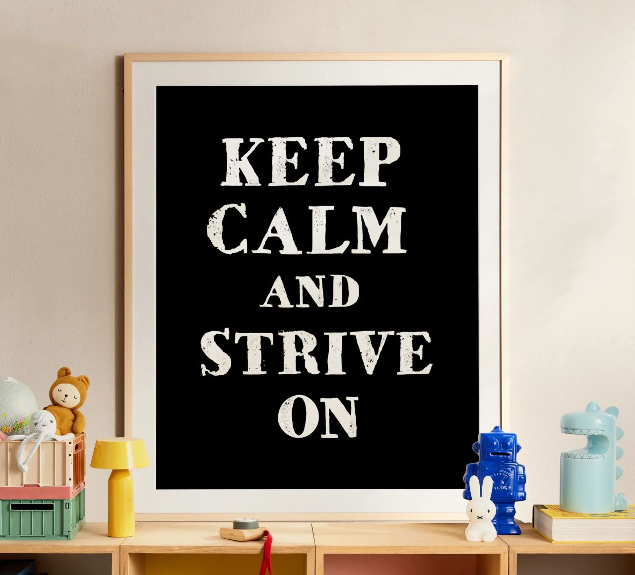 Keep calm and strive on poster da happieeagle