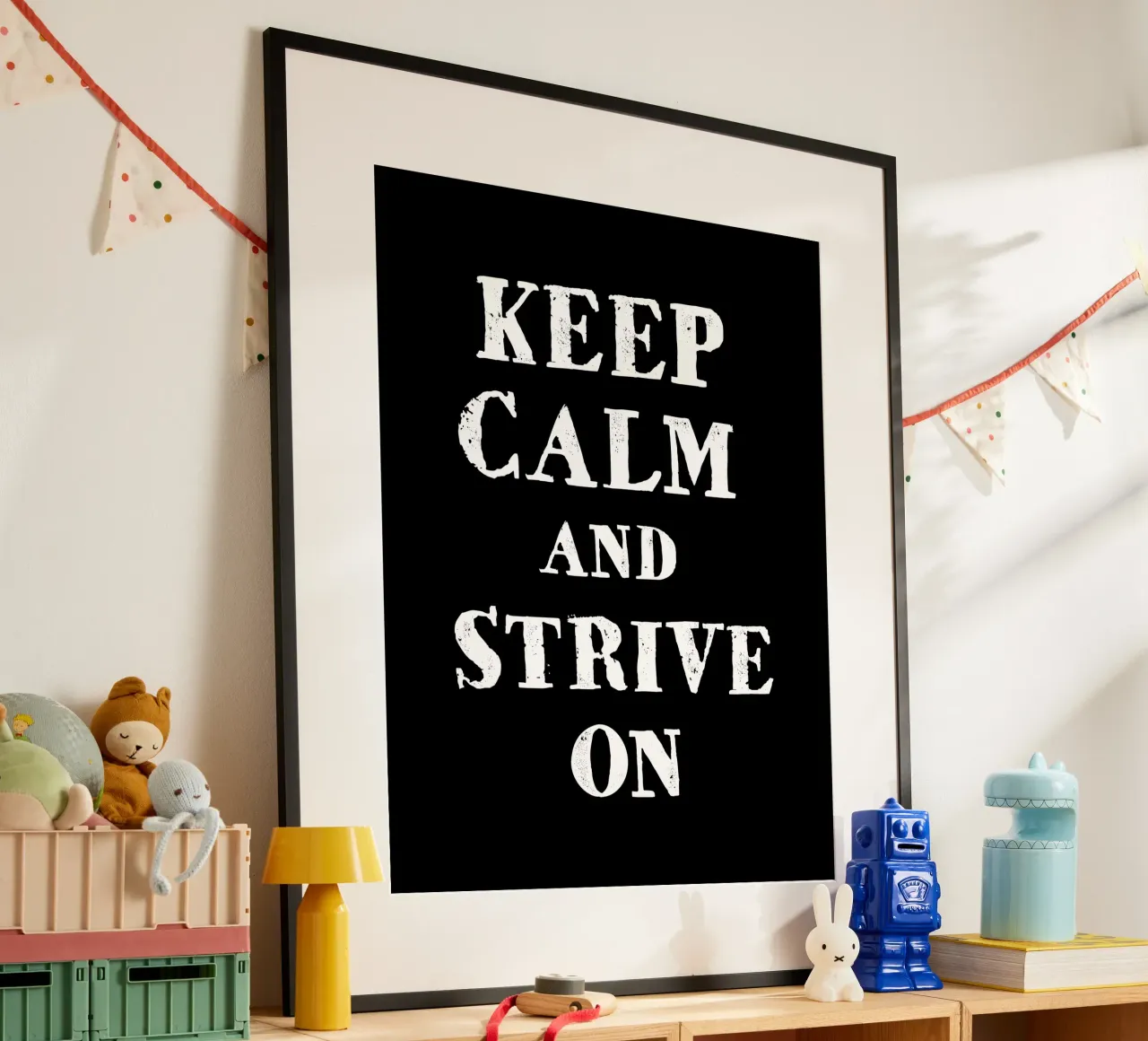 Keep calm and strive on hahnemühle de happieeagle