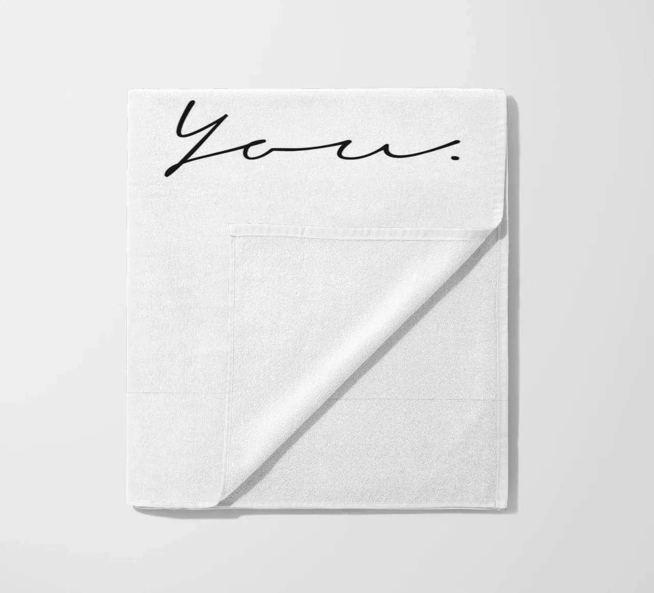 Just Be You - Design tipografico minimalista telo mare da Whole©