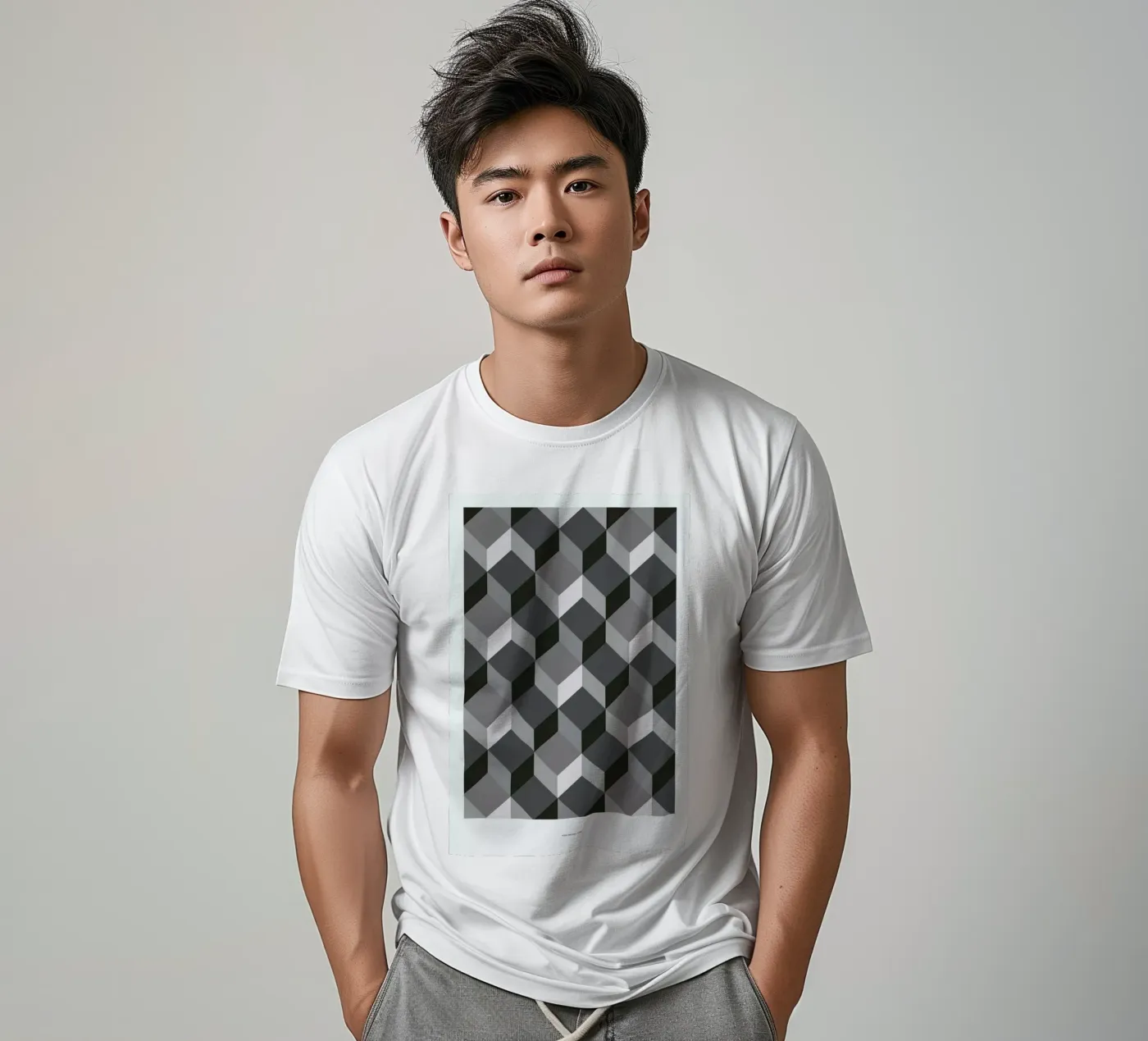 Cubes t-shirt by The Wall Shop