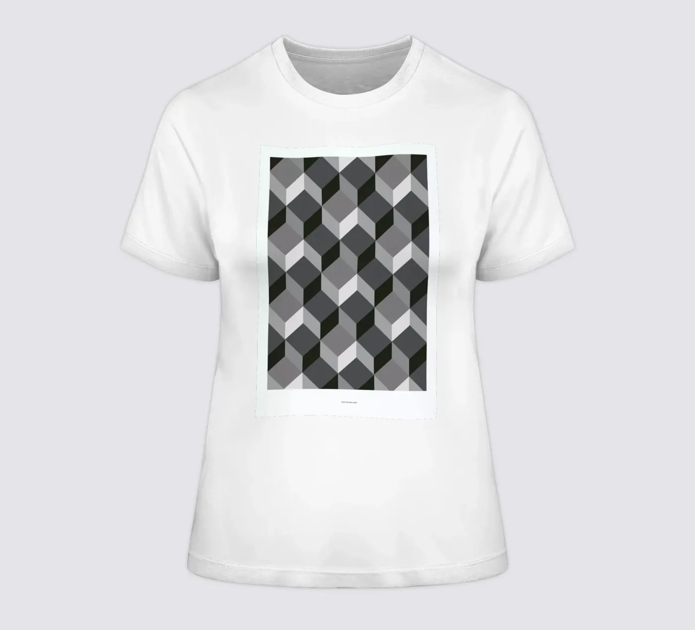 Cubes t-shirt da donna da The Wall Shop