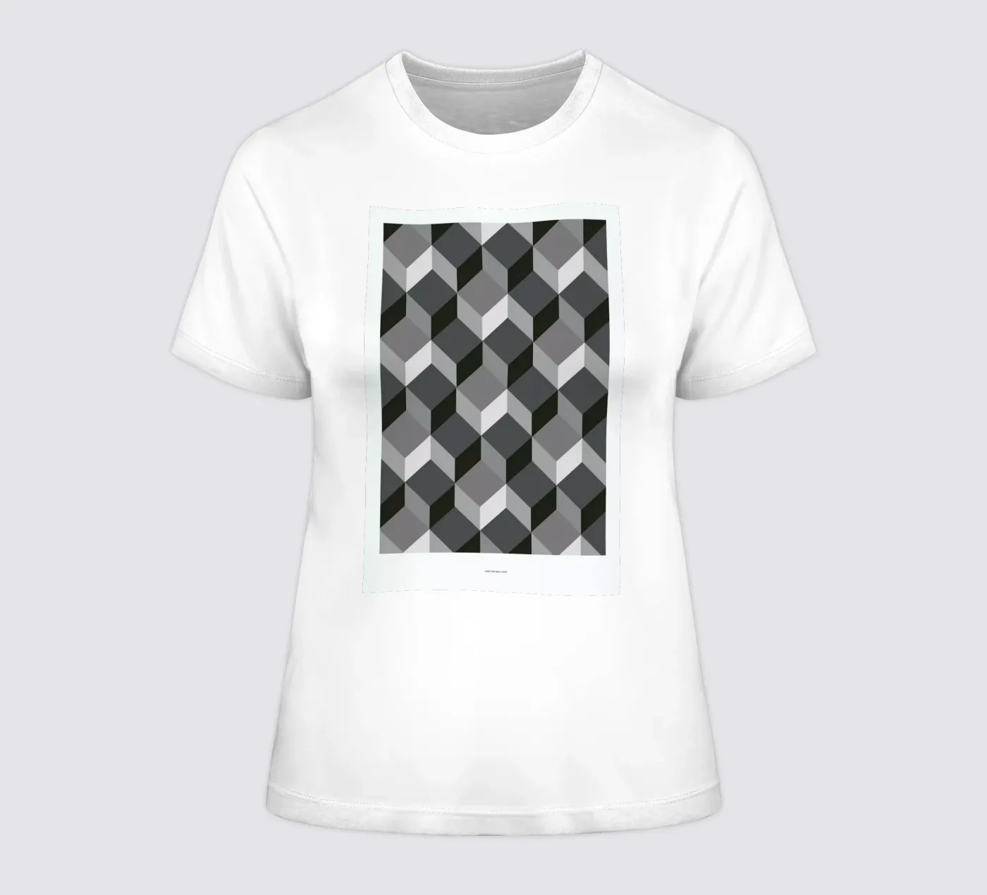 Cubes t-shirt da donna da The Wall Shop