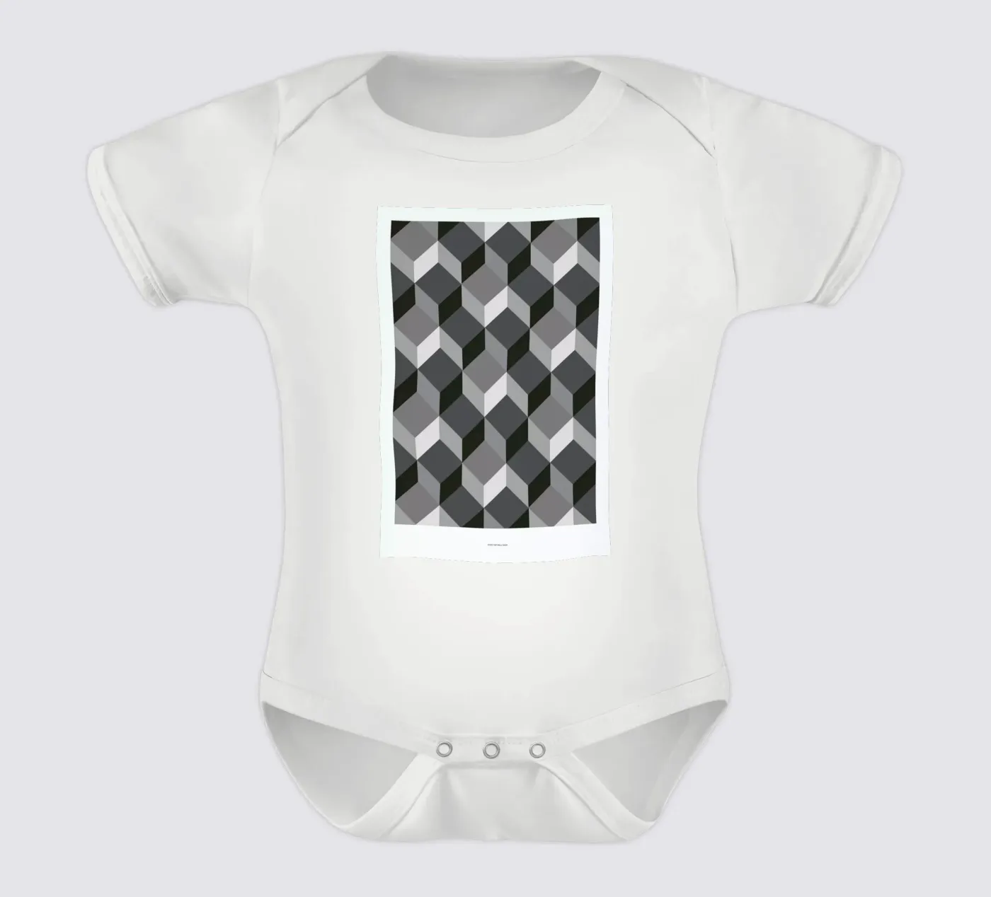 Cubes babyrompertje korte mouwen van The Wall Shop