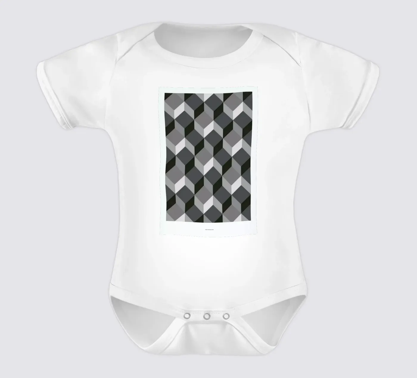 Cubes babyrompertje korte mouwen van The Wall Shop