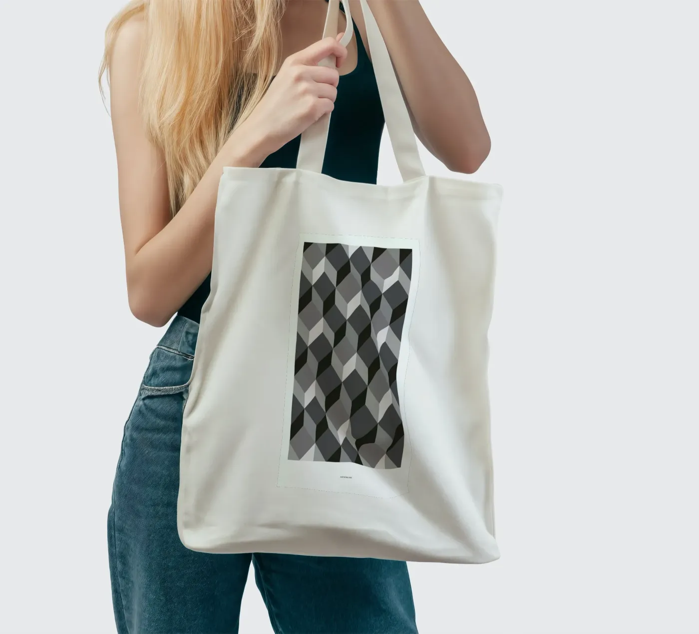 Cubes tote bag by The Wall Shop