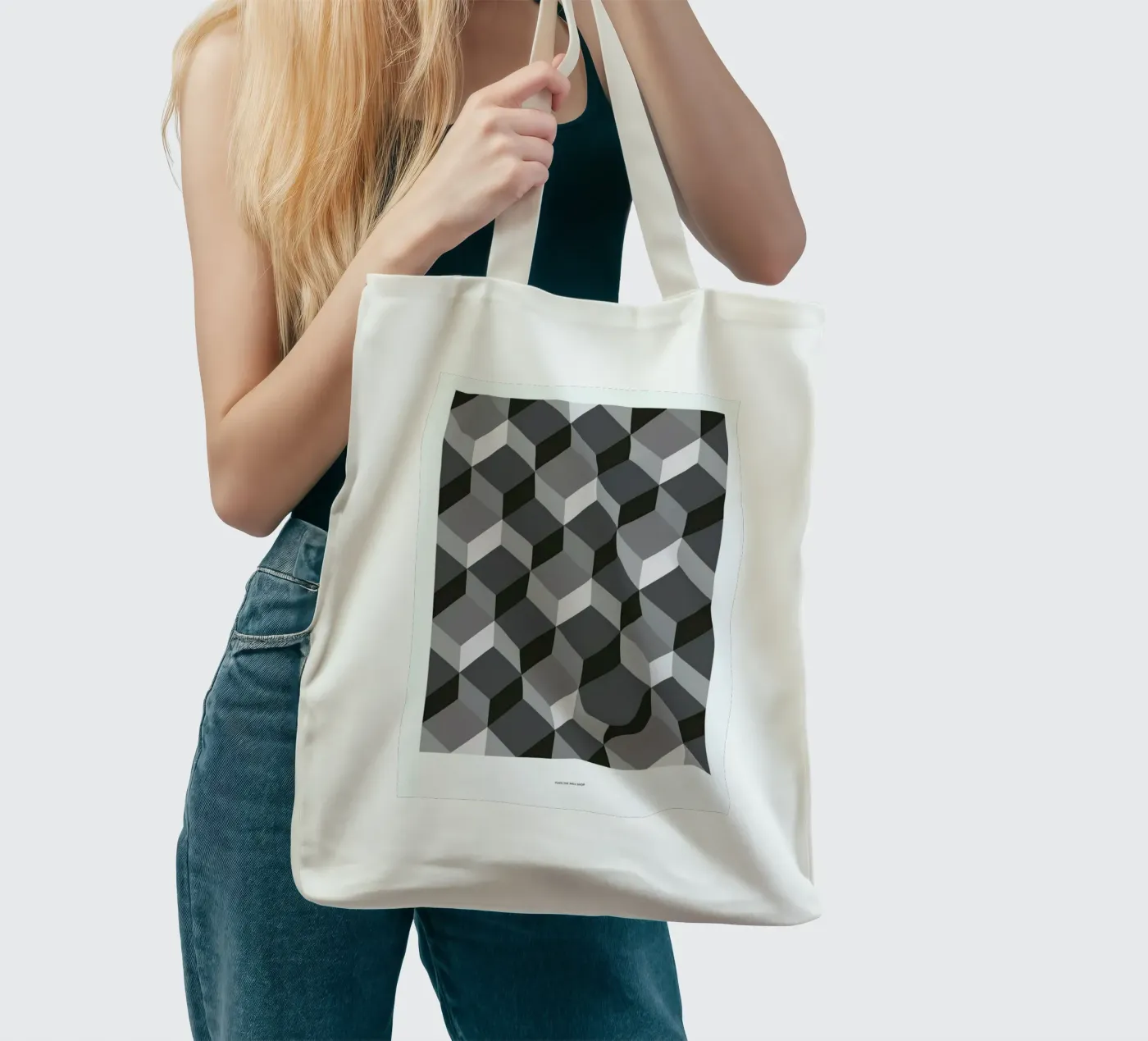 Cubes tote bag by The Wall Shop