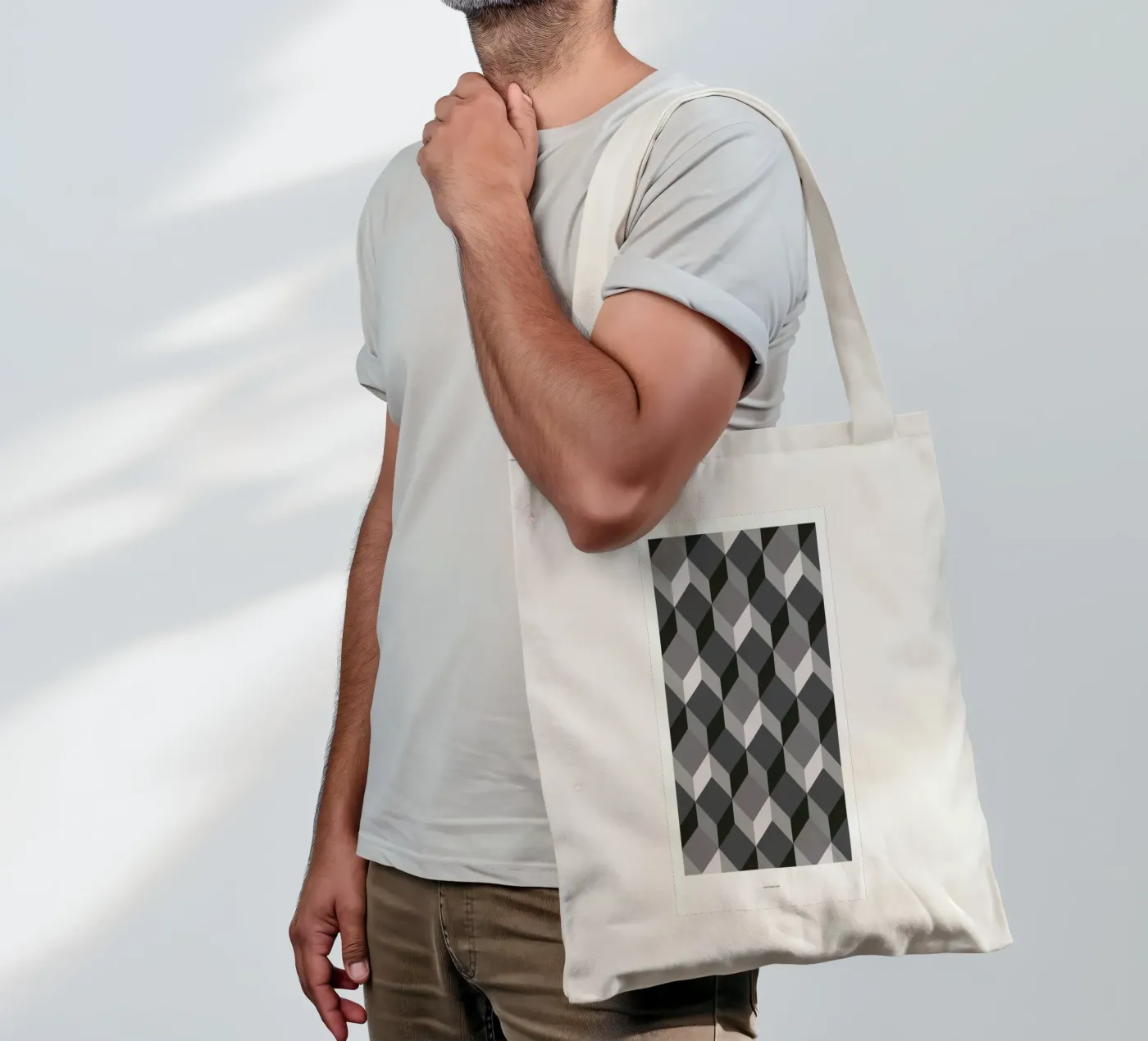 Cubes tote bag by The Wall Shop