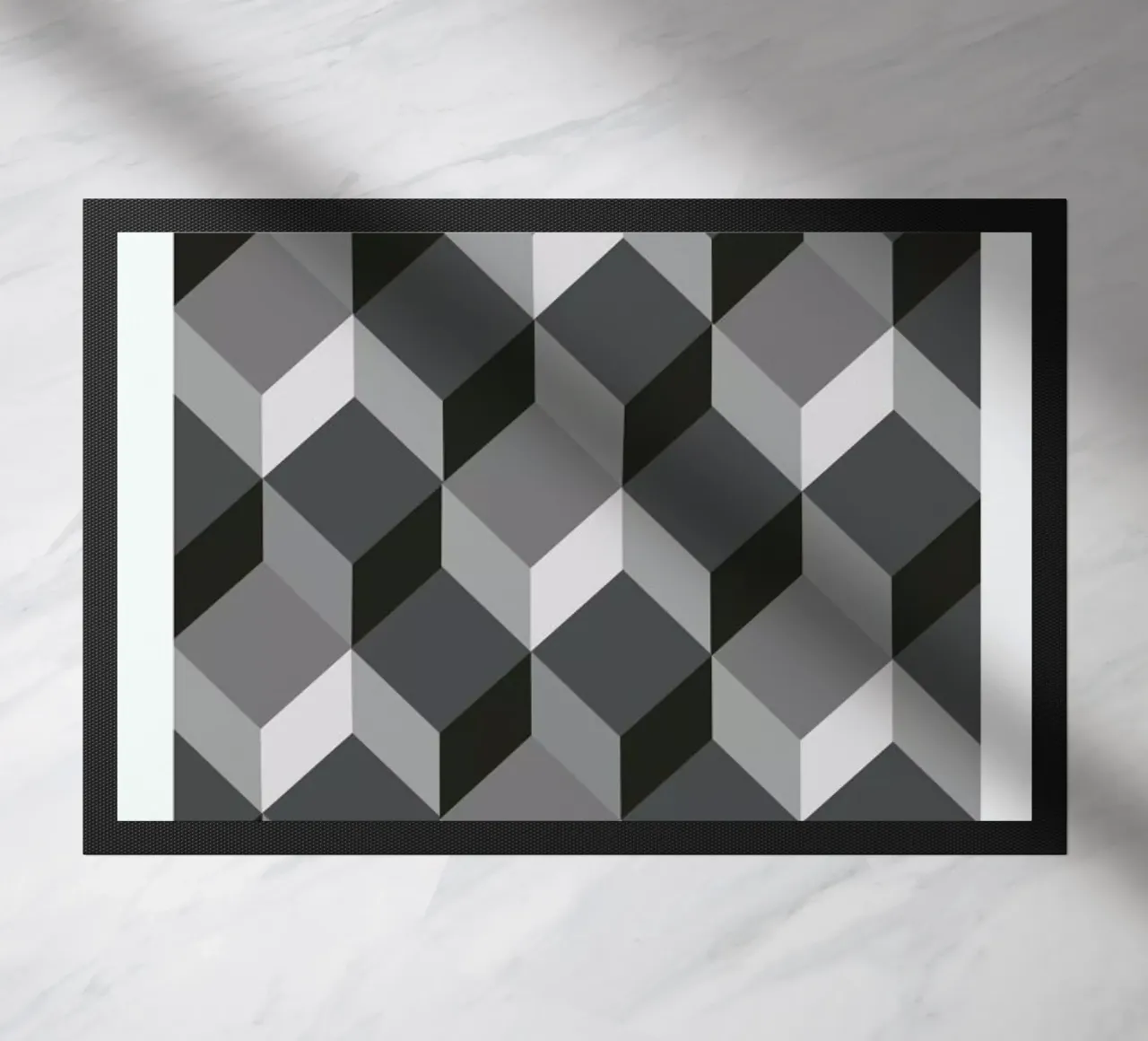 Cubes deurmat van The Wall Shop