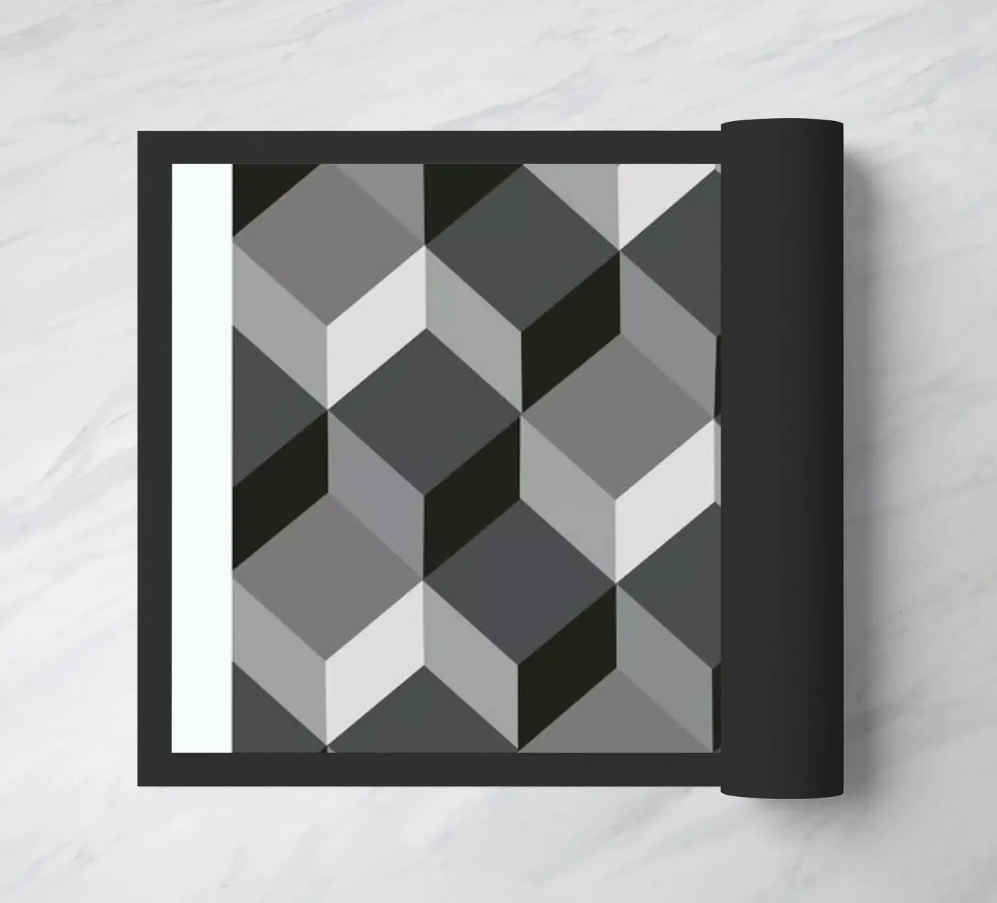 Cubes Fußmatte von The Wall Shop