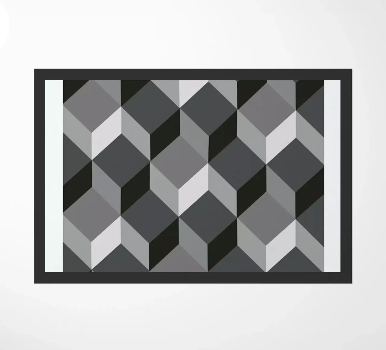Cubes deurmat van The Wall Shop