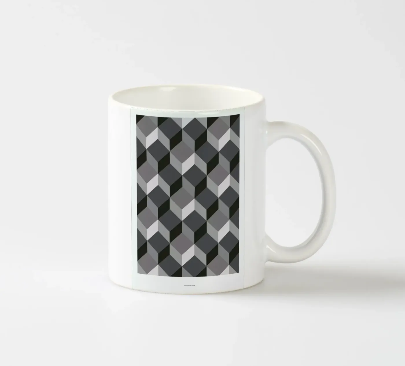 Cubes ceramic mug by The Wall Shop
