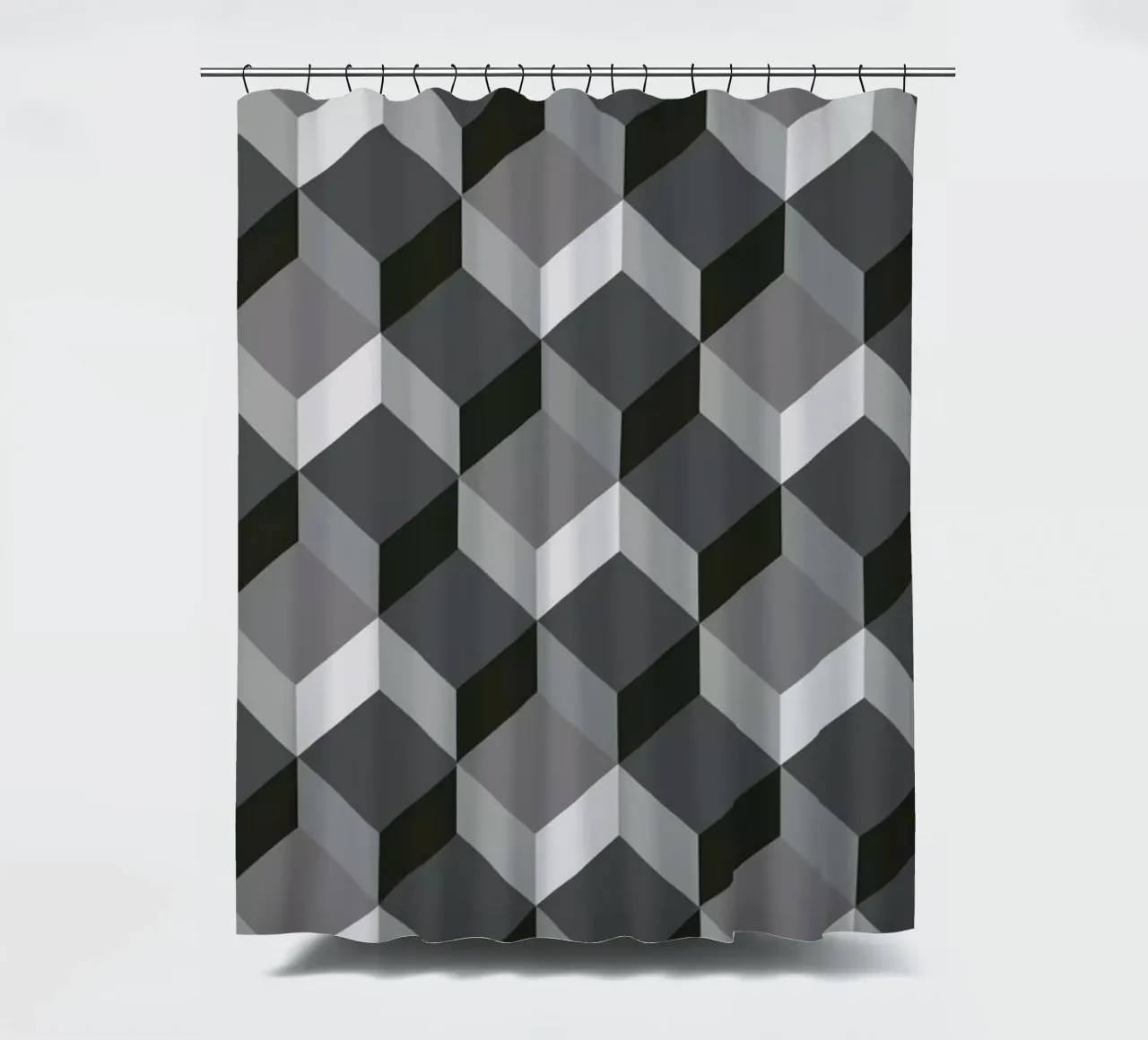 Cubes Duschvorhang von The Wall Shop