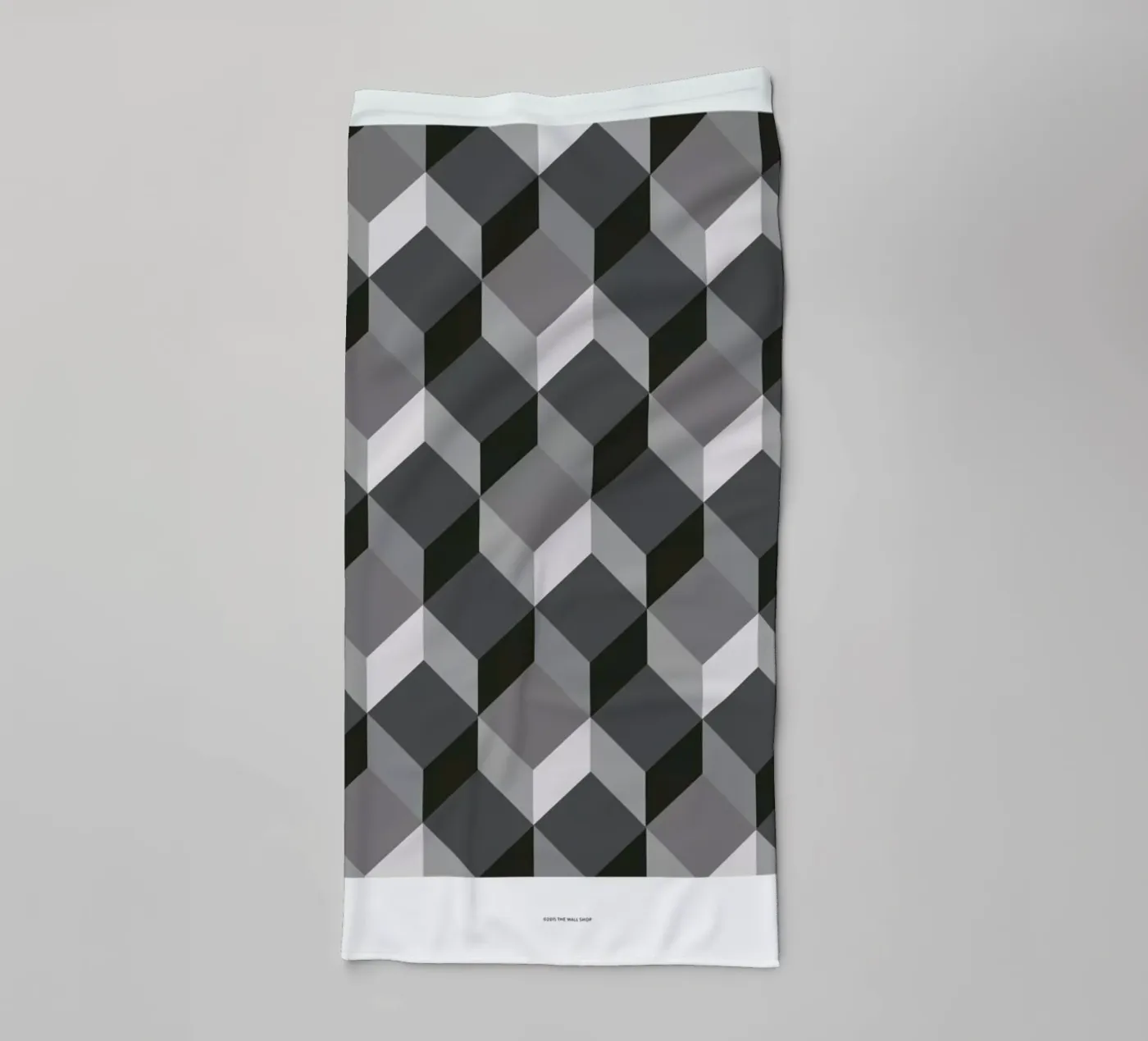 Cubes badhanddoek van The Wall Shop