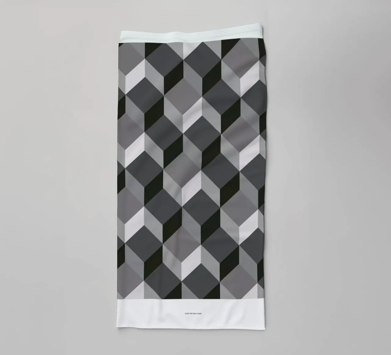 Cubes badhanddoek van The Wall Shop