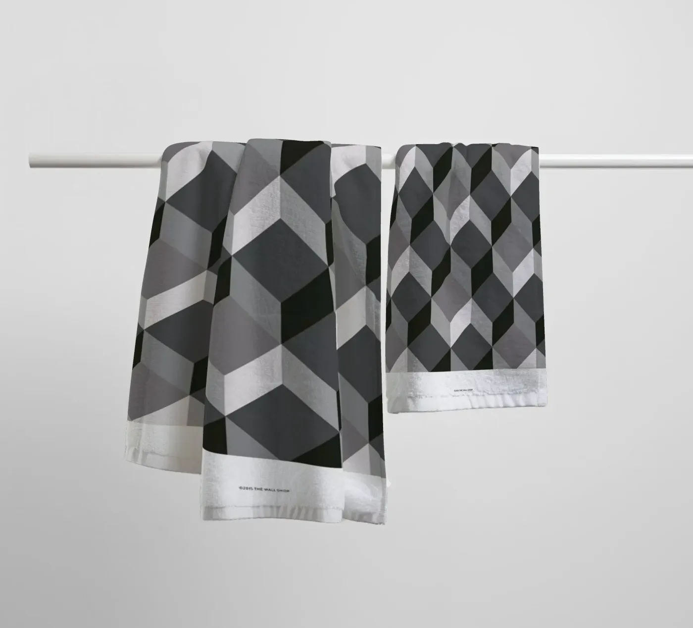 Cubes towel by The Wall Shop